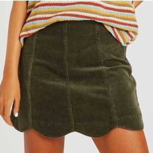 Altard State Scallop Green Skirt